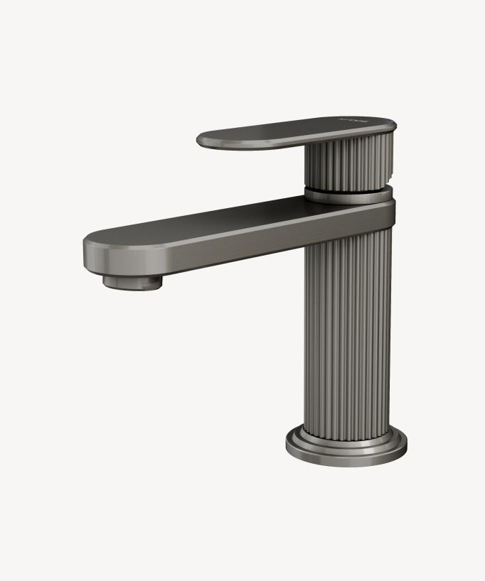 Miscelatore lavabo da appoggio Nichel spazzolato - Hera