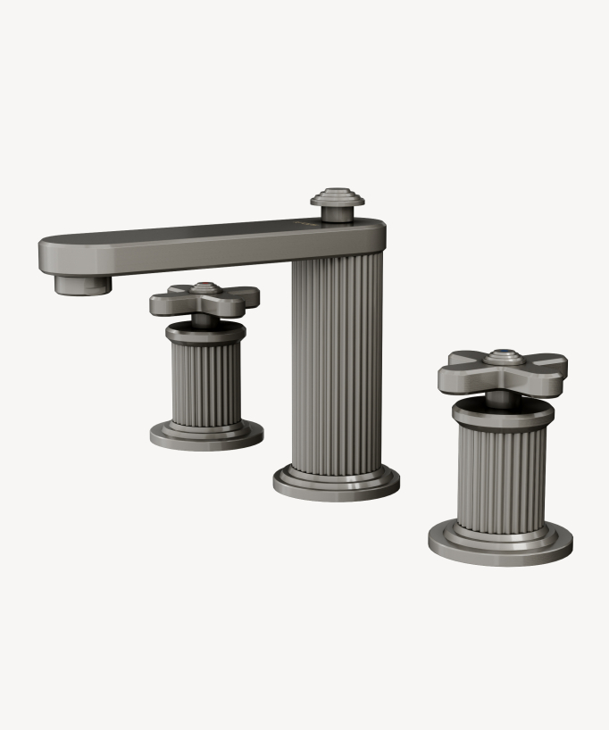 Miscelatore lavabo da appoggio Nickel spazzolato - Hera