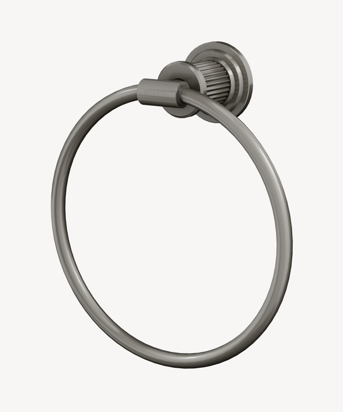 Anello porta asciugamani da parete Nickel spazzolato - Hera