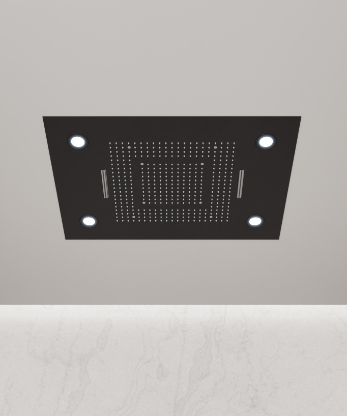 Pannello doccia termostatico multifunzione a LED - 600x800 mm