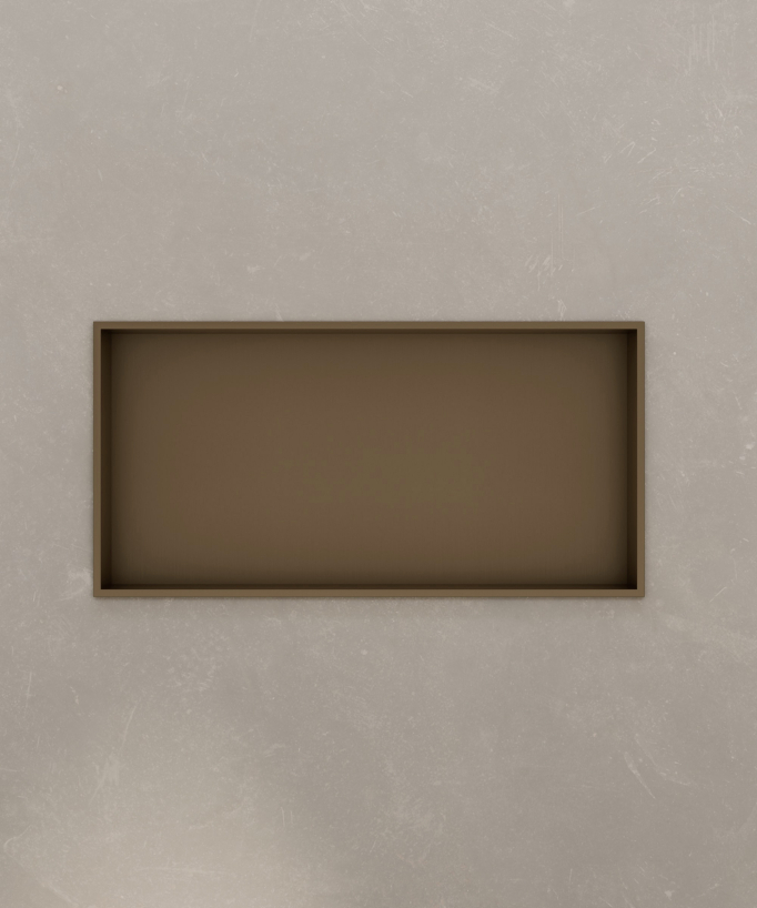 Nicchia da parete per bagno in acciaio inossidabile - Bronzo
