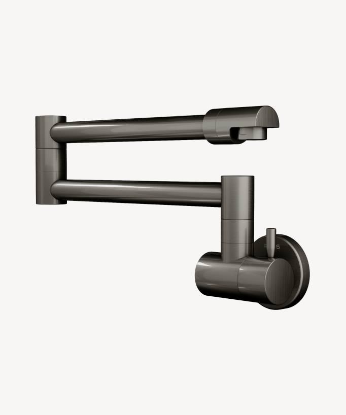 Miscelatore cucina a parete acqua fredda Gun metal - Corbeau