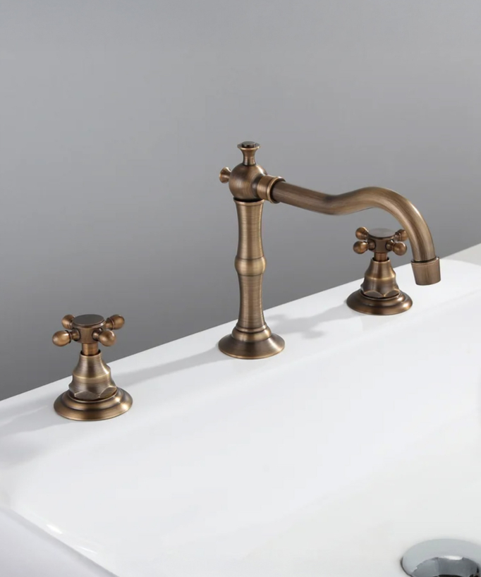 Rubinetto lavabo a ponte in ottone - Rome