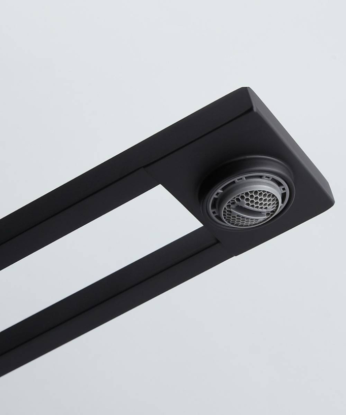 Miscelatore lavabo design - Nero opaco