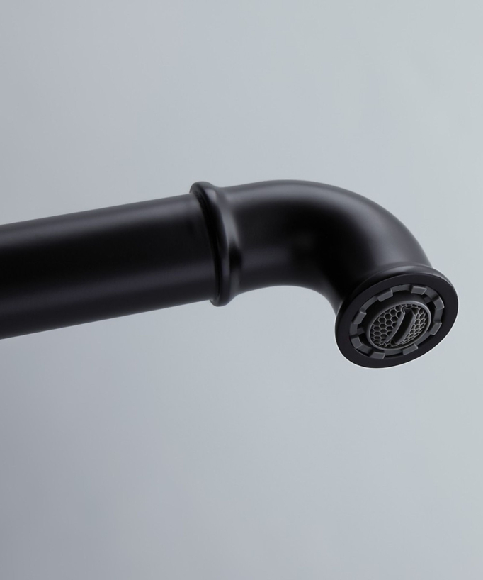 Miscelatore lavabo stile industriale - Nero