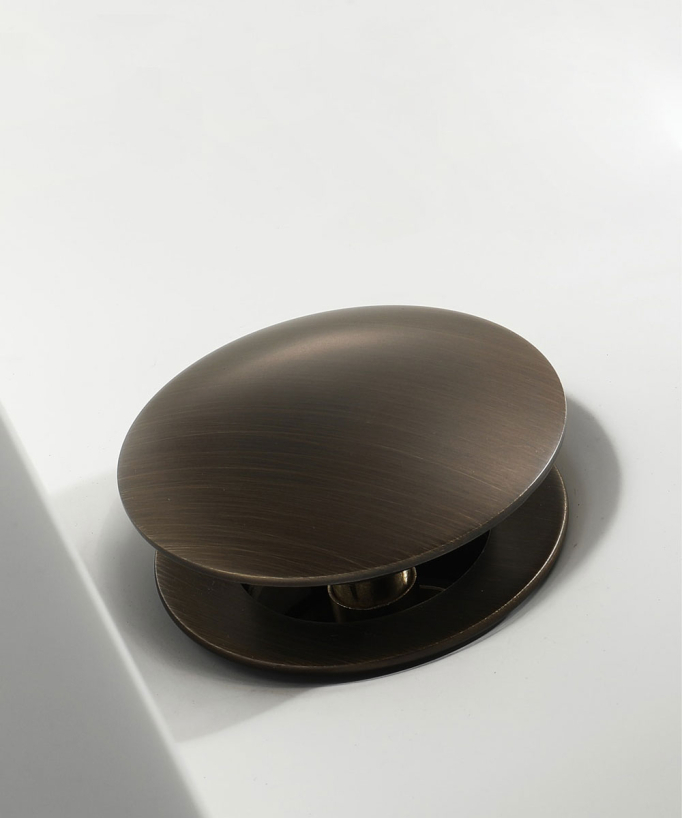 Piletta clic-clac in ottone bronzo