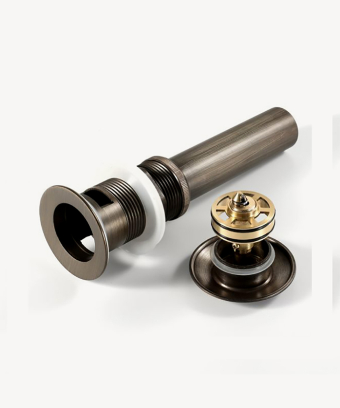 Piletta clic-clac in ottone bronzo