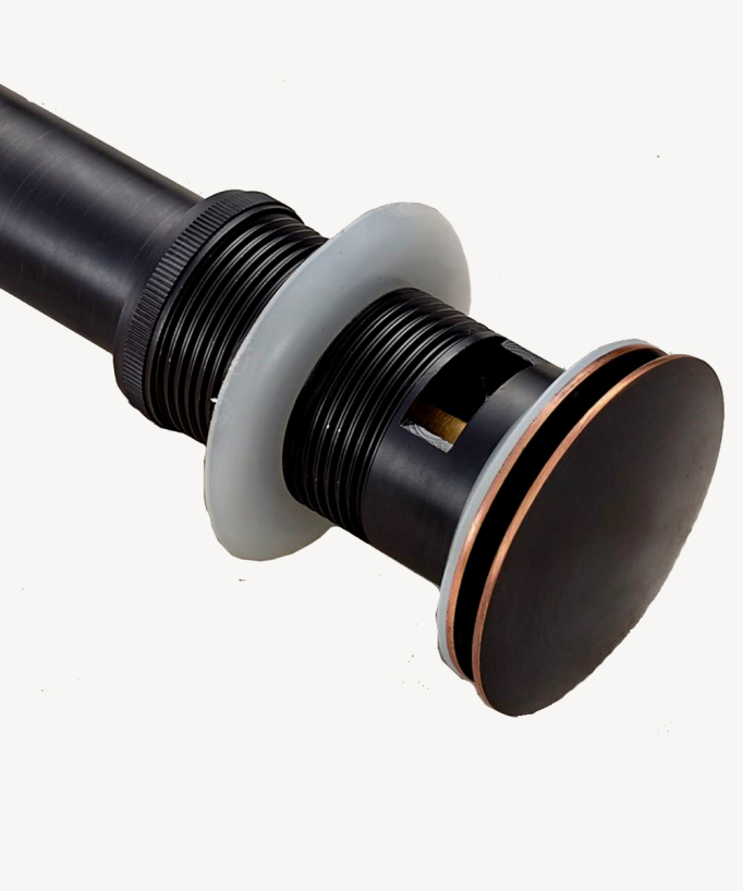 Piletta clic-clac in ottone bronzo oliato