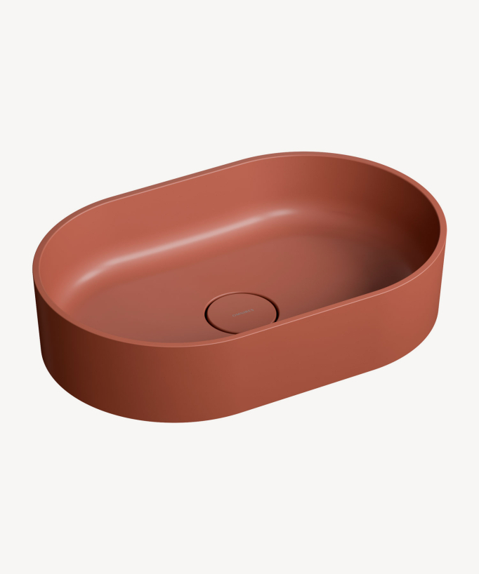 Ovo - Lavabo da appoggio Terracotta