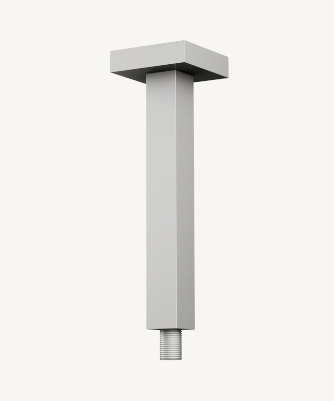 Braccio doccia a soffitto Nichel spazzolato - Sirius