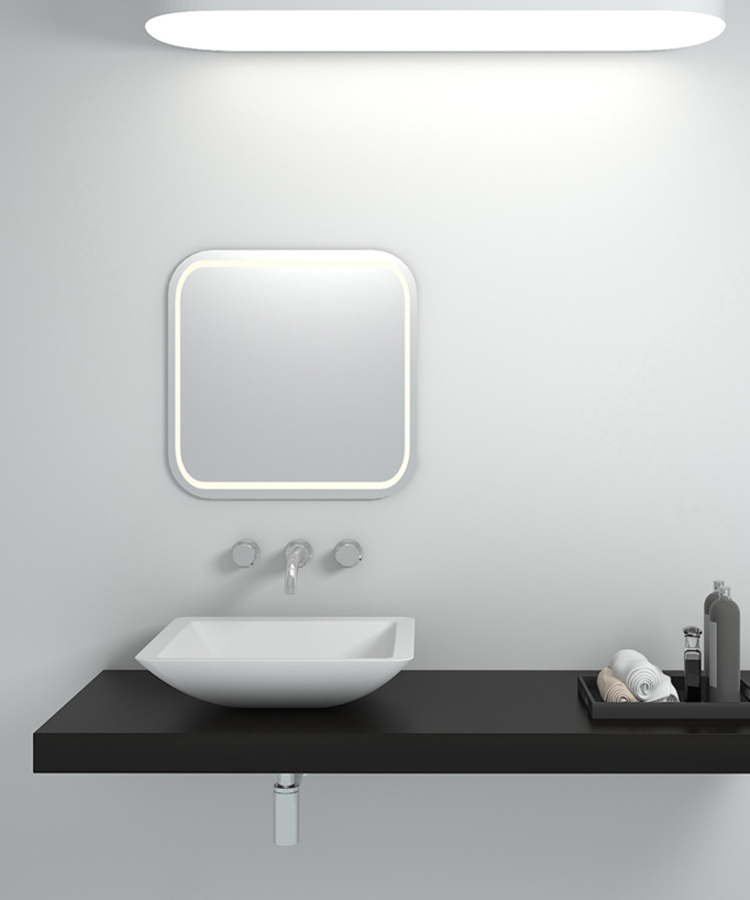 Lavabo da appoggio in solid surface Bianco opaco - Isiro - small