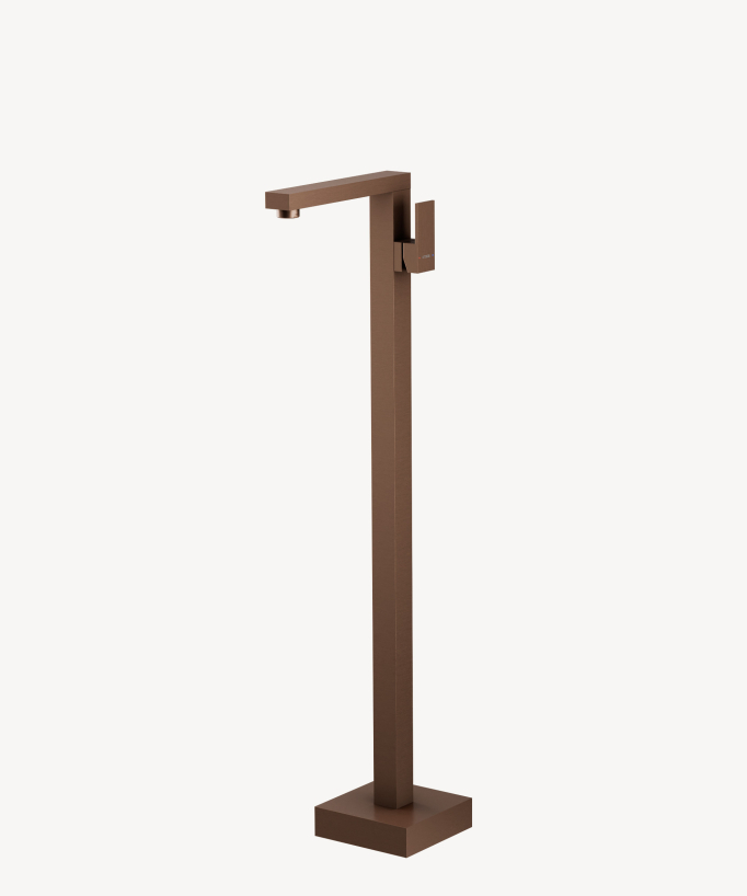 Miscelatore lavabo monocolonna Oro rosa spazzolato - Sirius