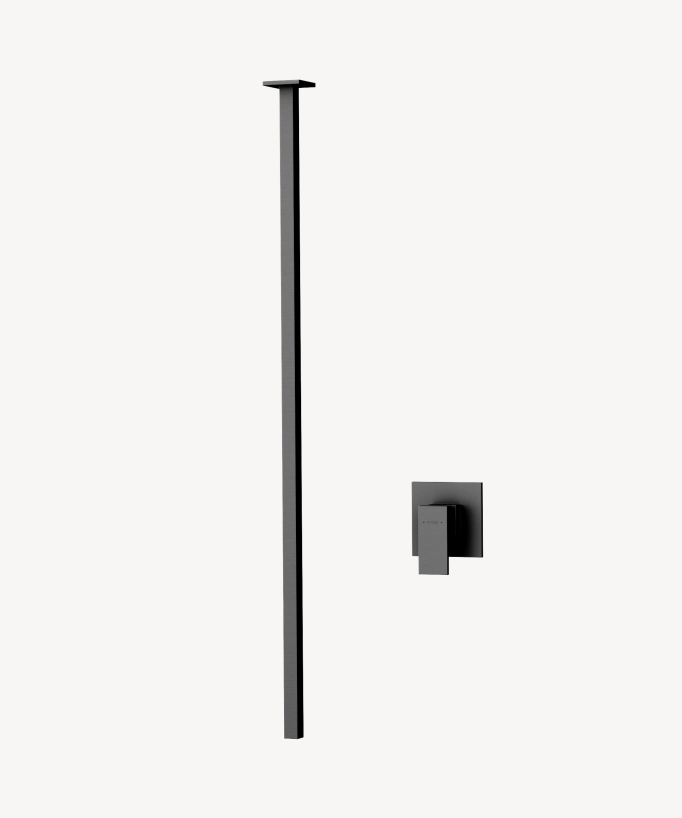 Miscelatore lavabo sospeso a soffitto Gun metal - Sirius
