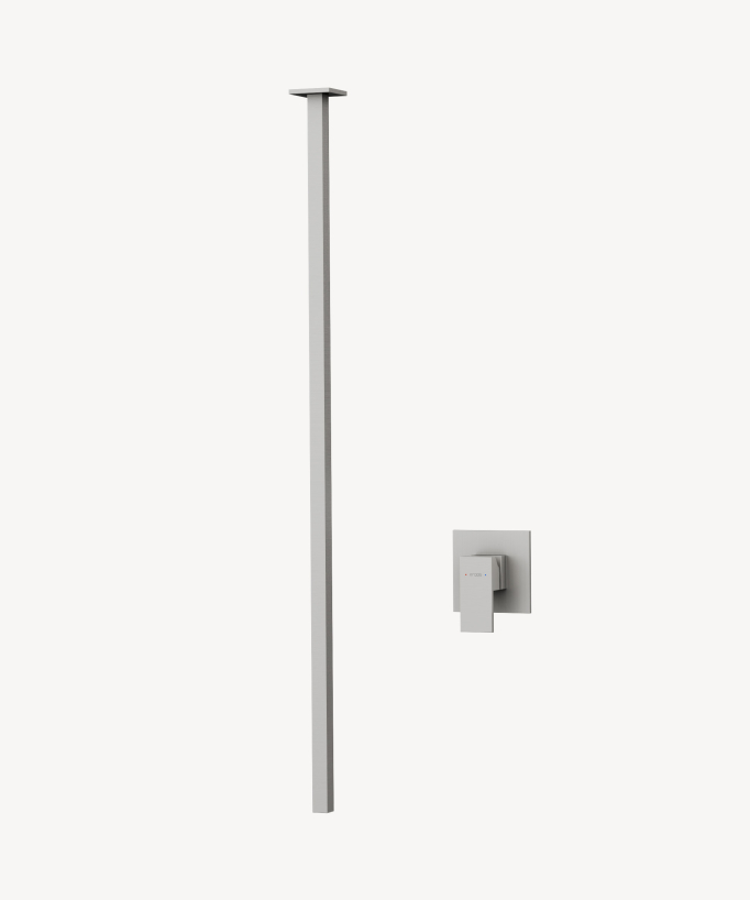 Miscelatore lavabo sospeso a soffitto Nickel spazzolato - Sirius