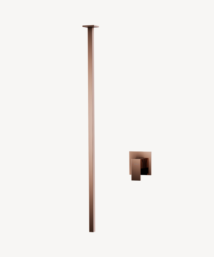 Miscelatore lavabo sospeso a soffitto Oro rosa - Sirius