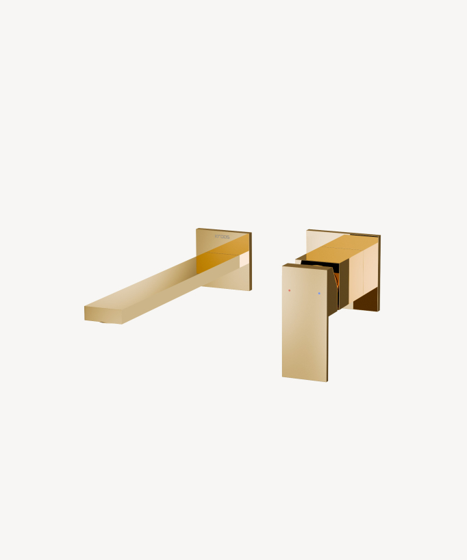 Miscelatore lavabo da incasso dorato - Sirius - small
