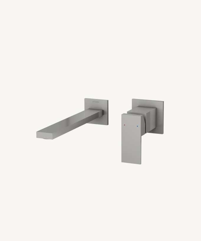 Miscelatore lavabo da incasso nichel spazzolato - Sirius - small