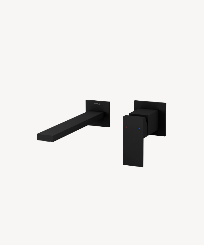 Miscelatore lavabo da incasso nero - Sirius - small