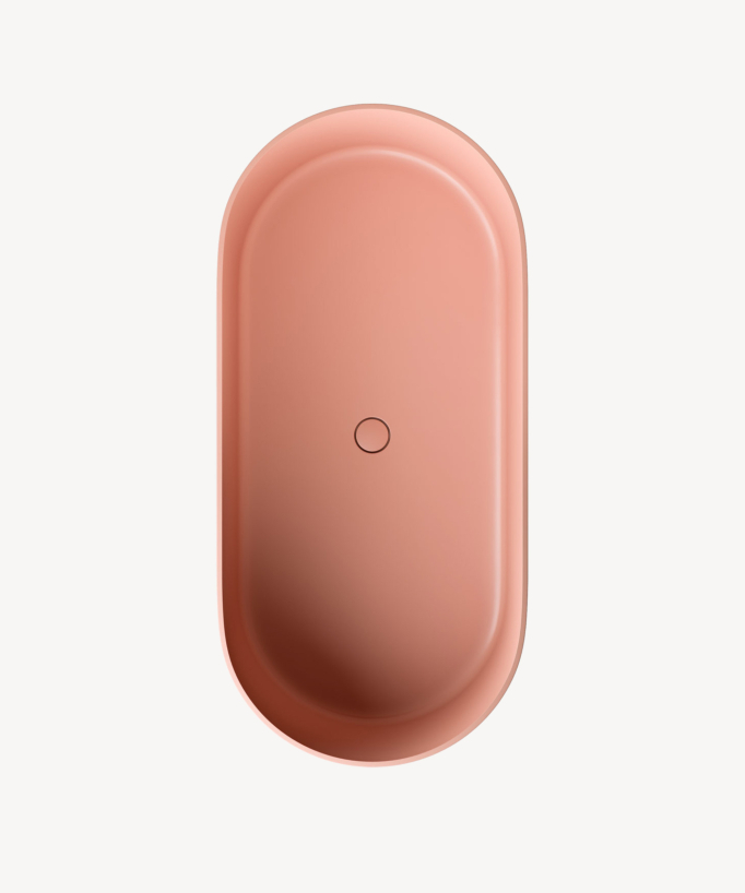 Ovo - Vasca freestanding ovale Corallo
