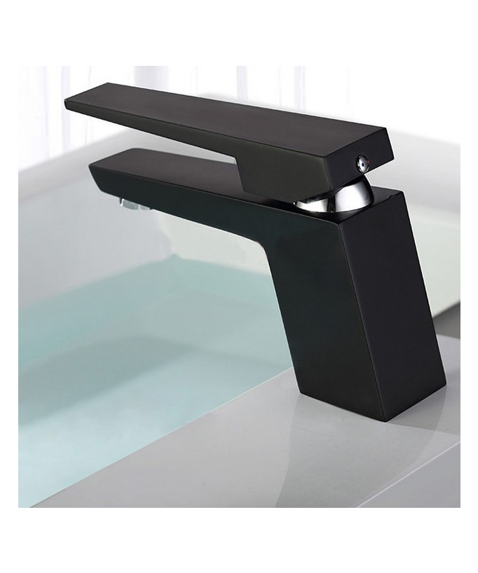 Miscelatore lavabo moderno in ottone massiccio