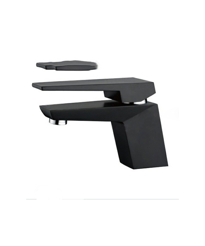 Miscelatore lavabo moderno in ottone massiccio