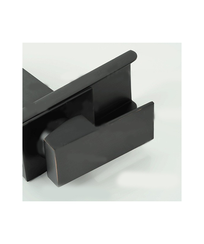 Miscelatore lavabo moderno in ottone massiccio nero